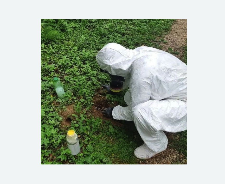 уничтожение кротов на участке в Первомайске